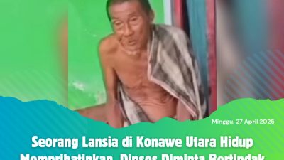 Seorang Lansia di Konawe Utara Hidup Memprihatinkan, Dinsos Diminta Bertindak
