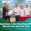 Bupati Konut, H. Ikbar Resmi Pimpin DPW PBB Sultra Masa Bakti 2025–2030