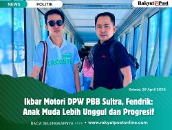 Ikbar Motori DPW PBB Sultra, Fendrik: Anak Muda Lebih Unggul dan Progresif