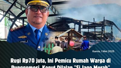 Rugi Rp70 juta, Ini Pemicu Rumah Warga di Punggomosi, Konut Dilalap “Si Jago Merah”