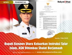 Bupati Konawe Utara Keluarkan Instruksi Syiar Islam, ASN Dihimbau Shalat Berjamaah