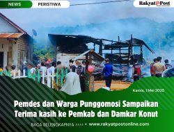 Pemdes dan Warga Punggomosi Sampaikan Terima Kasih ke Pemkab dan Damkar Konut