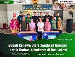 Bupati Konawe Utara Serahkan Bantuan untuk Korban Kebakaran di Dua Lokasi