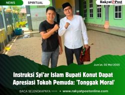 Instruksi Syi’ar Islam Bupati Konut Dapat Apresiasi Tokoh Pemuda: ‘Tonggak Moral’