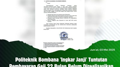 Politeknik Bombana ‘Ingkar Janji’ Tuntutan Pembayaran Gaji 22 Bulan Belum Direalisasikan