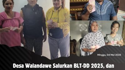 Desa Walandawe Salurkan BLT-DD 2025, dan Fokus Pembangunan Fisik Skala Prioritas
