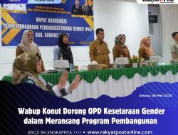 Wabup Konut Dorong OPD, Kesetaraan Gender dalam Merancang Program Pembangunan