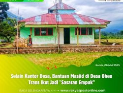 Selain Kantor Desa, Bantuan Masjid di Desa Oheo Trans Ikut Jadi “Sasaran Empuk”