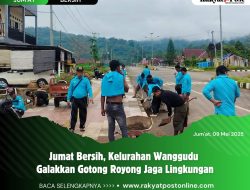 Jumat Bersih, Kelurahan Wanggudu Galakkan Gotong Royong Jaga Lingkungan
