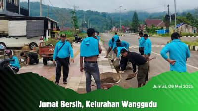 Jumat Bersih, Kelurahan Wanggudu Galakkan Gotong Royong Jaga Lingkungan