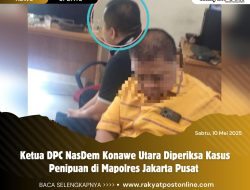 Ketua DPC NasDem Konawe Utara Diperiksa Kasus Penipuan di Mapolres Jakarta Pusat