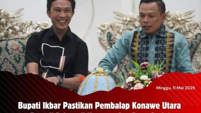 Bupati Ikbar Pastikan Pembalap Konawe Utara Tampil Prima di Konawe Cup Race Seri 1