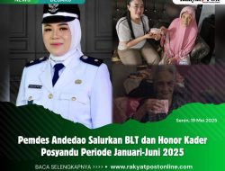 Pemdes Andedao Salurkan BLT dan Honor Kader Posyandu Periode Januari-Juni 2025