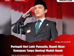 Peringati Hari Lahir Pancasila, Bupati Ikbar: Kemajuan Tanpa Ideologi Mudah Goyah