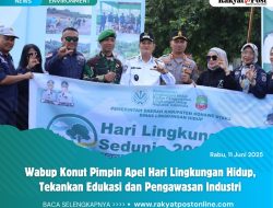 Wabup Konut Pimpin Apel Hari Lingkungan Hidup, Tekankan Edukasi dan Pengawasan Industri