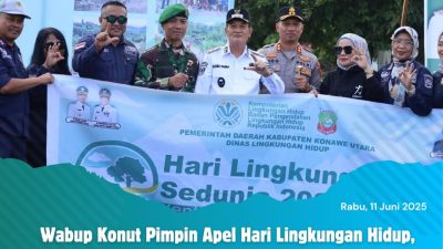 Wabup Konut Pimpin Apel Hari Lingkungan Hidup, Tekankan Edukasi dan Pengawasan Industri
