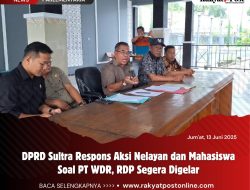 DPRD Sultra Respons Aksi Nelayan dan Mahasiswa Soal PT WDR, RDP Segera Digelar
