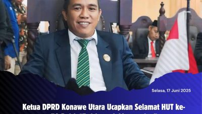 Ketua DPRD Konawe Utara Ucapkan Selamat HUT ke-79 Polri: “Polri untuk Masyarakat”