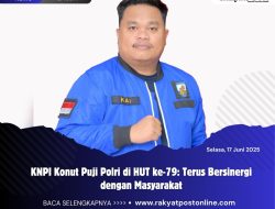 KNPI Konut Puji Polri di HUT ke-79: Terus Bersinergi dengan Masyarakat