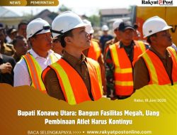 Bupati Konawe Utara: Bangun Fasilitas Megah, Uang Pembinaan Atlet Harus Kontinyu