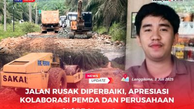 Jalan Rusak Diperbaiki, Apresiasi Kolaborasi Pemda dan Perusahaan