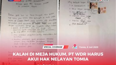 Kalah di Meja Hukum, PT WDR Harus Akui Hak Nelayan Tomia