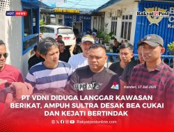 PT VDNI Diduga Langgar Kawasan Berikat, Ampuh Sultra Desak Bea Cukai dan Kejati Bertindak