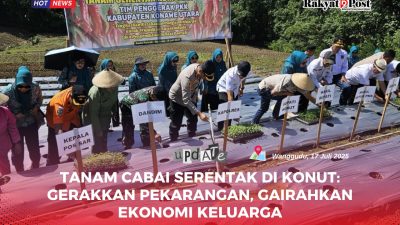 Tanam Cabai Serentak di Konut: Gerakkan Pekarangan, Gairahkan Ekonomi Keluarga
