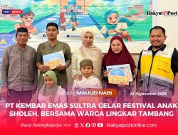 PT Kembar Emas Sultra Gelar Festival Anak Sholeh Bersama Warga Lingkar Tambang