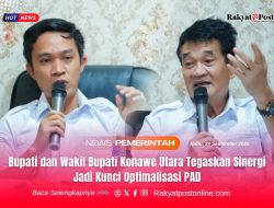 Bupati dan Wakil Bupati Konawe Utara Tegaskan Sinergi Jadi Kunci Optimalisasi PAD