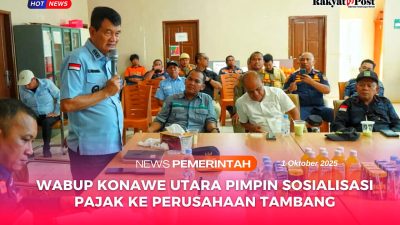 Wabup Konawe Utara Pimpin Sosialisasi Pajak ke Perusahaan Tambang