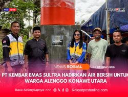 PT Kembar Emas Sultra Hadirkan Air Bersih untuk Warga Alenggo Konawe Utara