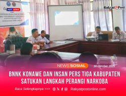 BNNK Konawe dan Insan Pers Tiga Kabupaten Satukan Langkah Perangi Narkoba