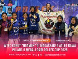 WTFC Konawe Utara “Ngamuk” di Makassar! 9 Atlet Bawa Pulang 6 Medali dari Poltek Cup 2025