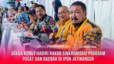 Sekda Konut Hadiri Rakor Sinkronisasi Program Pusat dan Daerah di IPDN Jatinangor
