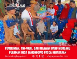 Pemerintah, TNI-Polri, dan Relawan Bahu Membahu Pulihkan Desa Lamondowo Pasca Kebakaran