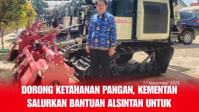 Dorong Ketahanan Pangan, Kementan Salurkan Bantuan Alsintan untuk Petani Konut
