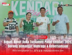 Bupati Konut Buka Turnamen Padel Kendari 2025, Dorong Semangat Olahraga dan Kebersamaan