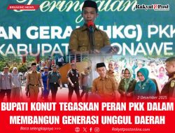 Bupati Konut Tegaskan Peran PKK dalam Membangun Generasi Unggul Daerah