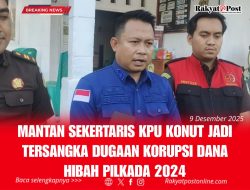 Mantan Sekretaris KPU Konut Jadi Tersangka Dugaan Korupsi Dana Hibah Pilkada 2024