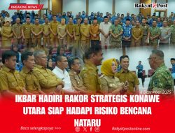 Ikbar Hadiri Rakor Strategis, Konawe Utara Siap Hadapi Risiko Bencana Nataru