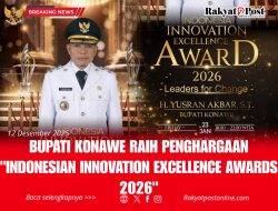 Bupati Konawe Raih Penghargaan “Indonesian Innovation Excellence Awards 2026”