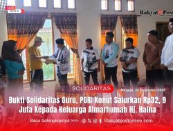 Bukti Solidaritas Guru, PGRI Konut Salurkan Rp32,9 Juta kepada Keluarga Almarhumah Hj. Halna
