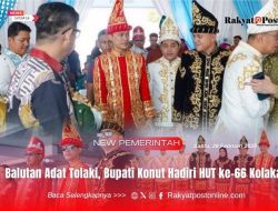 Balutan Adat Tolaki, Bupati Konut Hadiri HUT ke-66 Kolaka