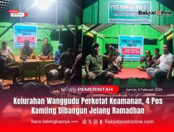 Kelurahan Wanggudu Perketat Keamanan, 4 Pos Kamling Dibangun Jelang Ramadhan
