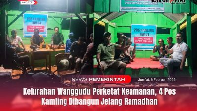 Kelurahan Wanggudu Perketat Keamanan, 4 Pos Kamling Dibangun Jelang Ramadhan