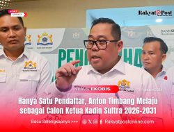 Hanya Satu Pendaftar, Anton Timbang Melaju sebagai Calon Ketua Kadin Sultra 2026–2031