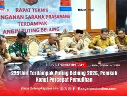 225 Unit Terdampak Puting Beliung 2026, Pemkab Konut Percepat Pemulihan