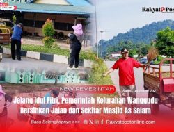 Jelang Idul Fitri, Pemerintah Kelurahan Wanggudu Bersihkan Jalan dan Sekitar Masjid As Salam