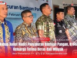 Wabup Konut Hadiri Penyaluran Bantuan Pangan, 8.447 Keluarga Terima Beras dan Minyak